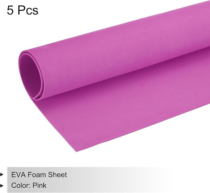 MECCANIXITY EVA Foam Sheets Rose 35.4 Inch x 19.7 Inch 2mm Thick Crafts Foam - Image 3