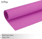 MECCANIXITY EVA Foam Sheets Rose 35.4 Inch x 19.7 Inch 2mm Thick Crafts Foam - Image 3