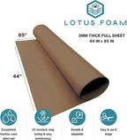 LotusFoam EVA Foam Sheet 3mm – 44"x 85" Craft Foam - Image 2