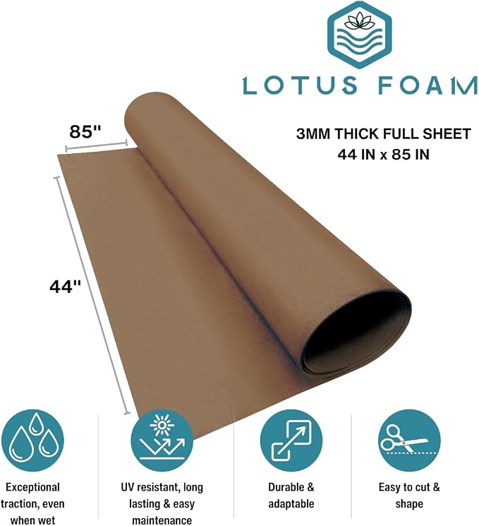 LotusFoam EVA Foam Sheet 3mm – 44"x 85" Craft Foam - Image 2