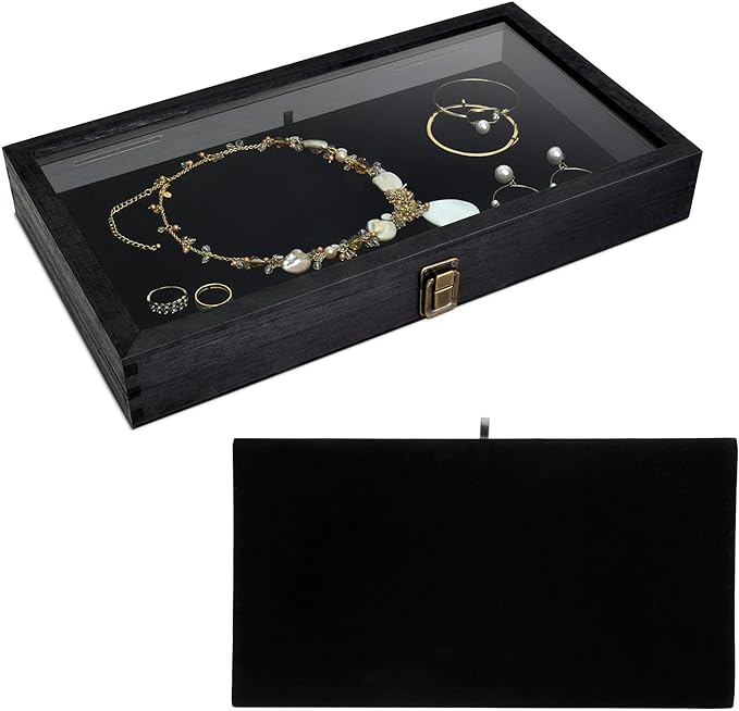 MOOCA Wooden Jewelry Display Case, Pocket Knife Display Case by Mooca