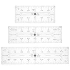 BENECREAT 3Pcs 3 Sizes Acrylic Quilting Template Ruler, Pocket Pattern Template by BENECREAT
