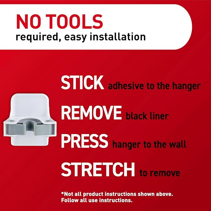 Command Broom Grippers, 3 Hangers and 6 Strips, Damage-Free Mop and Broom - Image 6