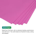 MECCANIXITY EVA Foam Sheets Rose Red 35.4 Inch x 19.7 Inch 2mm Thick Crafts - Image 4