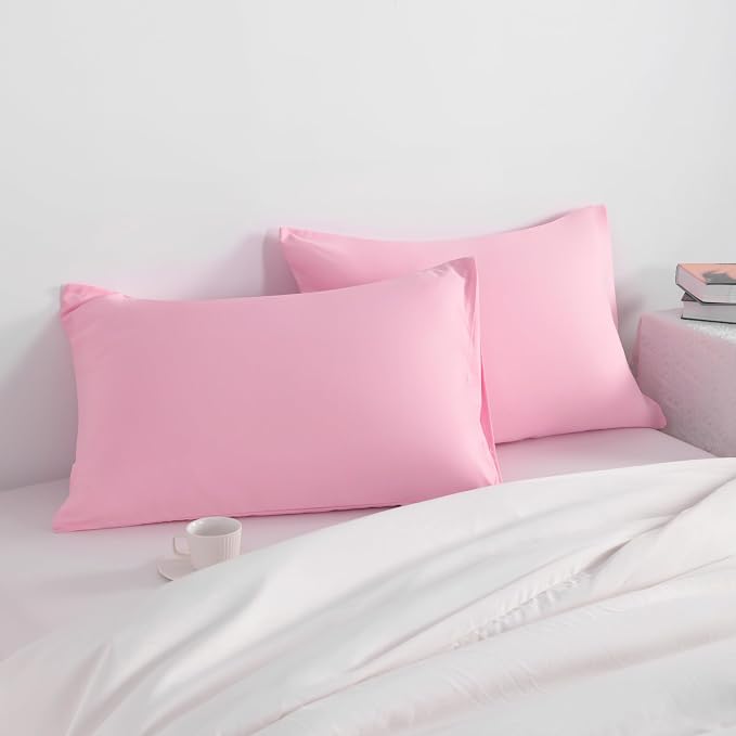 NTBAY Standard Pillow Cases Set of 2, 2 Pack Brushed Microfiber 20x26 Pillow - Image 2