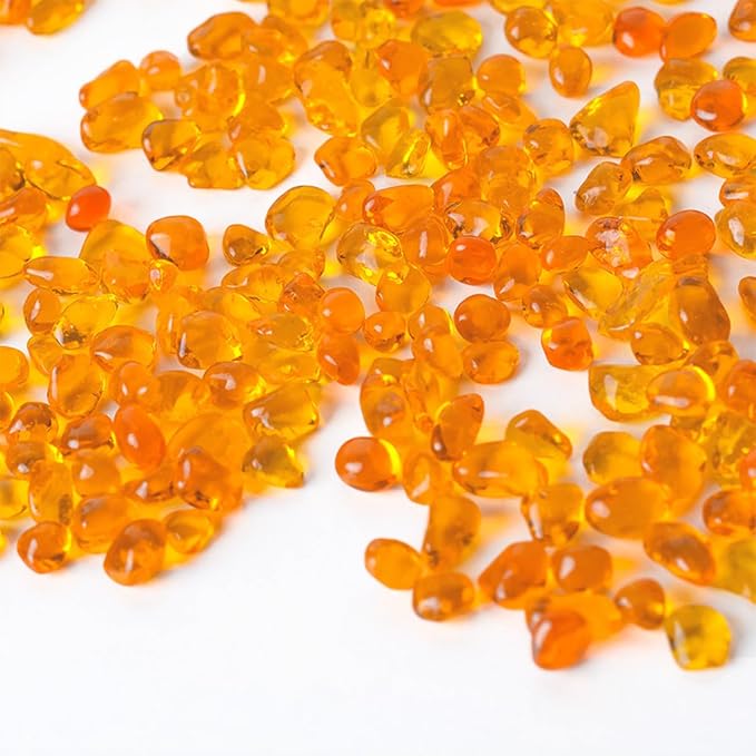 Glass Stones, 1Lb/460g Irregular Sea Glass Pebbles Non-Toxic Artificial Crystal - Image 2
