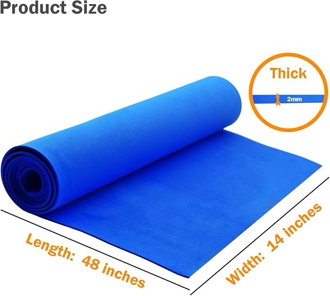 EVA Foam Roll | High Density 85kg/m3 | 2mm Thick | 48"x14" | Ideal - Image 7