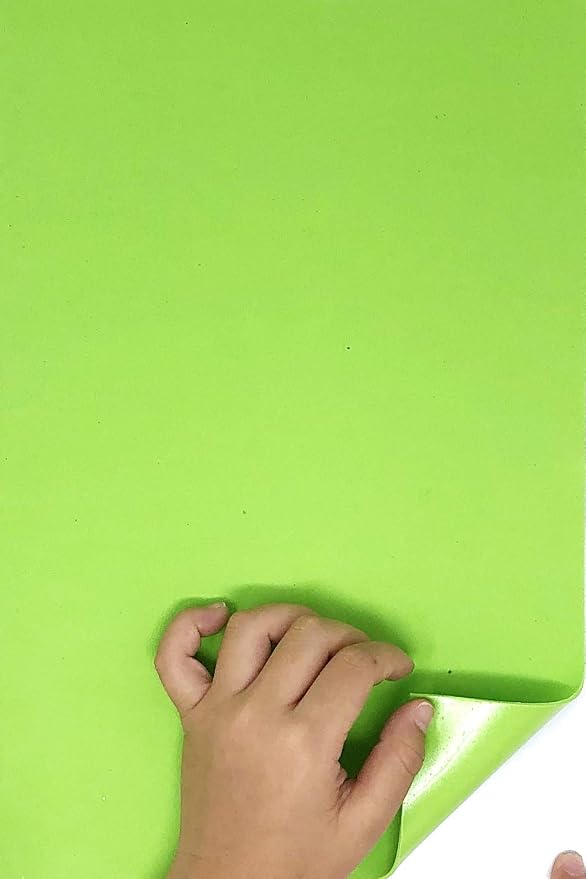 Allgala 20 Pack Self-Adhesive EVA Foam Paper 8x12 Inch Sheets-Lime-CF85409 by Allgala