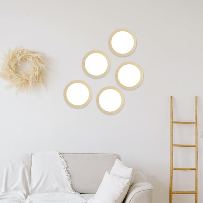 SHEUTSAN 8 PCS 10 Inch Round Basswood Circles, 1/4 Inch Thick Unfinished Wood - Image 7