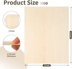 Balsa Wood, Plywood Sheet, Unfinished Basswood Blanks, 12×18×1/8 in, Paint; - Image 2