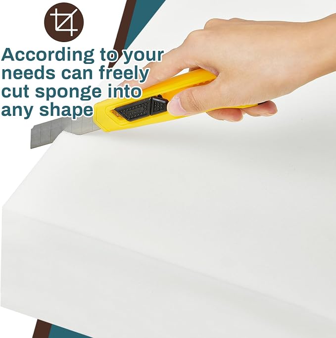 Frienda 1 Pack 7" x 24" x 27" Upholstery High Density Craft Foam Sheets - Image 5