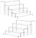 Goabroa 10 Pcs 12" Large Display Risers, 2 Sets Rectangular Clear Display by Goabroa