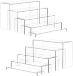 Goabroa 10 Pcs 12" Large Display Risers, 2 Sets Rectangular Clear Display by Goabroa