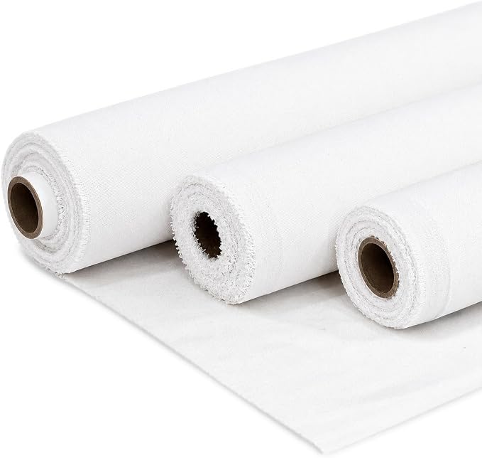 Barcelonetta | Canvas Fabric | Cotton Duck | Medium Duty | White 7oz | 62'' by Barcelonetta