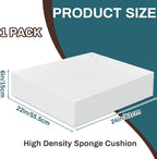 Frienda 1 Pack 6" x 22" x 24" Upholstery High Density Craft Foam Sheets - Image 2