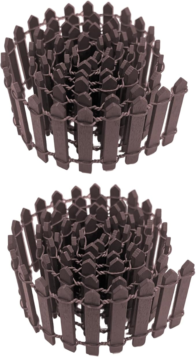 35 Inches Mini Fairy Garden Fence DIY Small Wood Decorative Picket Fence Micro by XFGSYXS
