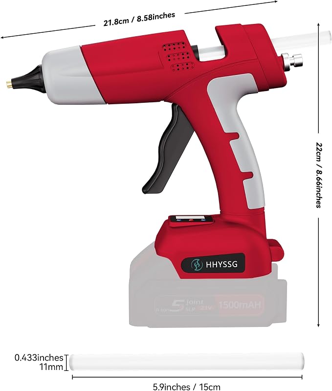 100W Cordless Hot Glue Gun Compatible - Image 3