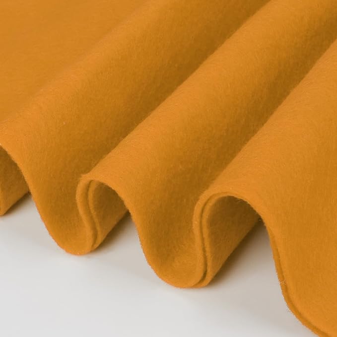 Golden Yellow Felt Fabric Sheet 36" X 36", 1.4mm Thick Large Soft Durable by MITINU