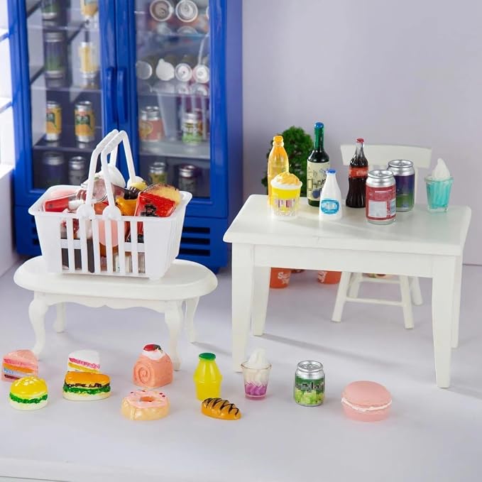 50 Pcs Miniature Food Drink Bottles Soda Pop Cans Pretend Play Kitchen Game - Image 6