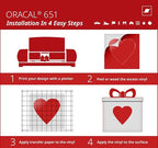 ORACAL 651 Matte Orange Vinyl Durable Roll Easy to Weed Permanent Adhesive - Image 8