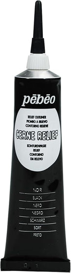 Pebeo Vitrail, Cerne Relief Dimensional Paint, 37 ml Tube by Unknown