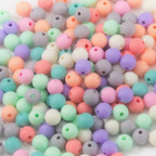 Gxueshan 1000 Pcs Acrylic Plastic White Pony Beads 6x9mm Bulk Kandi Beads - Image 5