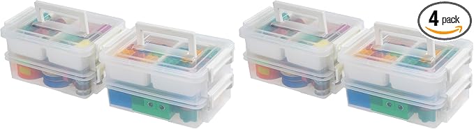 IRIS USA 1 Qt. Plastic Storage Bins by IRISUSA
