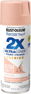 Rust-Oleum Painter's Touch 2X Ultra Cover Spray Paint, Rustic Pink | Indoor and by Rust-Oleum