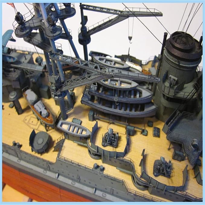 DAGIJIRD 1/250 Scale USS Arizona BB-39 Battleship Paper Model Set Ship Paper - Image 4