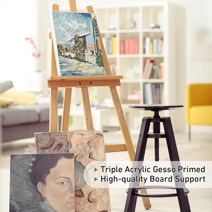 GOTIDEAL Stretched Canvas, 11x14 Inch Set of 7, Primed White - Image 6