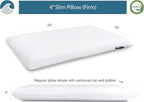 Bluewave Bedding Slim Gel Memory Foam Pillow - Image 2