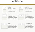 ettitude 100% Lyocell Organic Pillowcase Set – Silky-Soft, Breathable, - Image 8