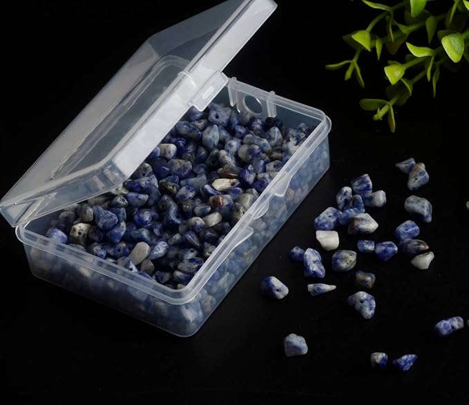 Natural Chip Stone Beads Blue Sodalite 5-8mm About 400 Pieces Irregular - Image 3