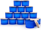 SHOWIN Thick Candle Jars for Making Candles 16 Pcs, 4 OZ Empty Jars by Showin