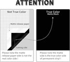Lya Vinyl Black Permanent Vinyl, 12 Pack Matte Vinyl - Image 4