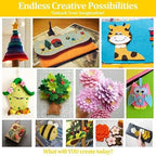 10 Pack Self Adhesive Felt Sheets 10 Colors DIY Sticky Back Felt - Image 6