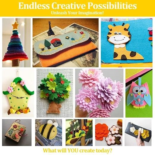 15 Pack Self Adhesive Felt Sheets 10 Colors DIY Sticky Back Felt - Image 6