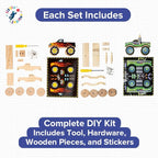 Little Jupiter DIY Wooden Kits w/Stickers - Image 3