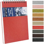 8.3x5.8 Sketch Book, Top Spiral Bound Sketch Pad, 60sheets 92lb/150gsm Bright by E-WEICHEN