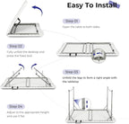 Byliable Folding Table 4 Foot Portable Heavy Duty Plastic Fold-in-Half Utility - Image 5