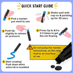 Chalkola 15mm Jumbo Washable Car Window Paint Markers | - Image 8
