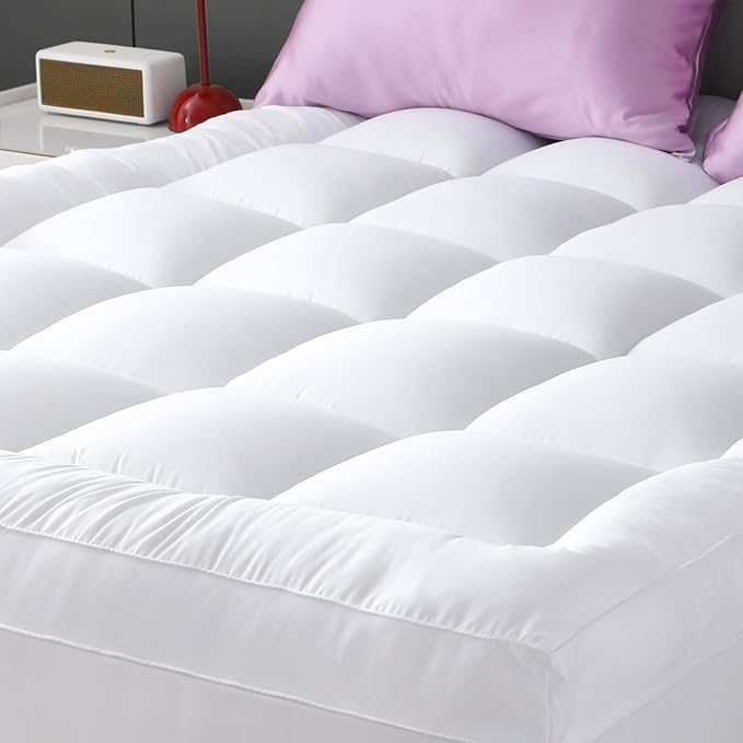 YUGYVOB Mattress Pad Extra Thick, and Breathable California King Mattress by PremiumHomeLinens