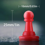 Hestya 96 Pcs Board Game Pawns 8 Colors Plastic Pawn Pieces 1 Inch - Image 2