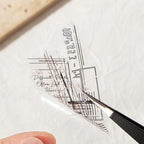 180PCS Vintage Transparent Border Landscape Scrapbooking Stickers - Image 6