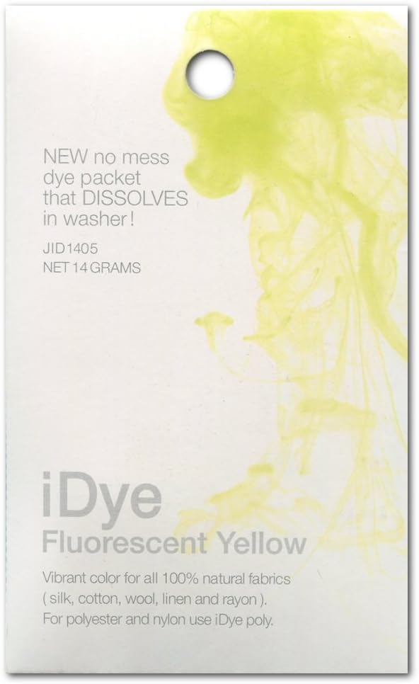 Jacquard Idye Natural Fabric: Fluor Yellow by Jacquard