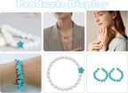 300pcs Turquoise Star Beads for Jewelry Making Natural Stone Lanyard Spacer - Image 6