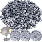 300Pcs Silver Sealing Wax Beads, Vintage Wax Seal Beads by Unknown