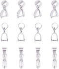 PH PandaHall Pinch Clip, 100 Pieces Brass Pinch Clip Bail Clasp Dangle Charm by PHPandaHall