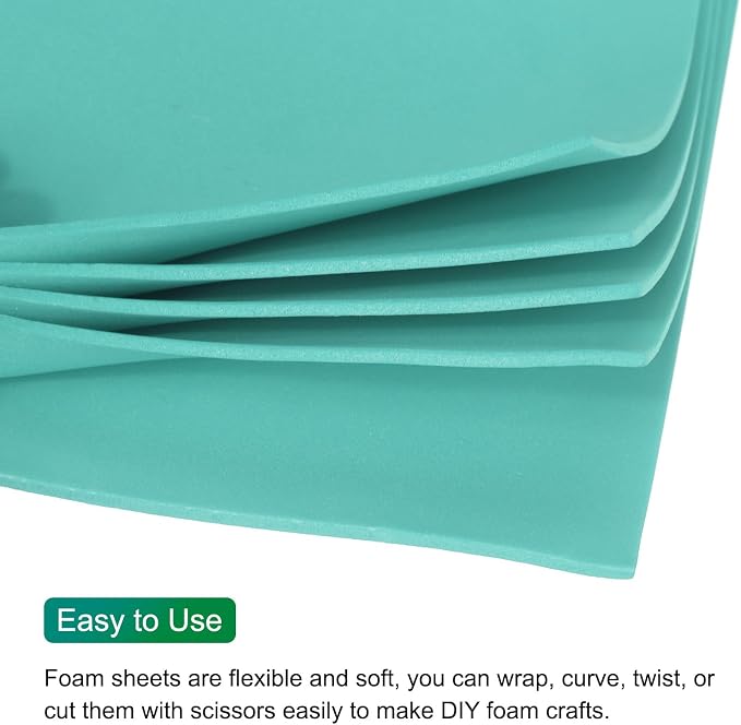MECCANIXITY EVA Foam Sheets Green 35.4 Inch x 19.7 Inch 2mm Thick Crafts Foam - Image 3