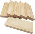 6PCS Rectangle Wood Boards Unfinished Wood Blocks by Anktily